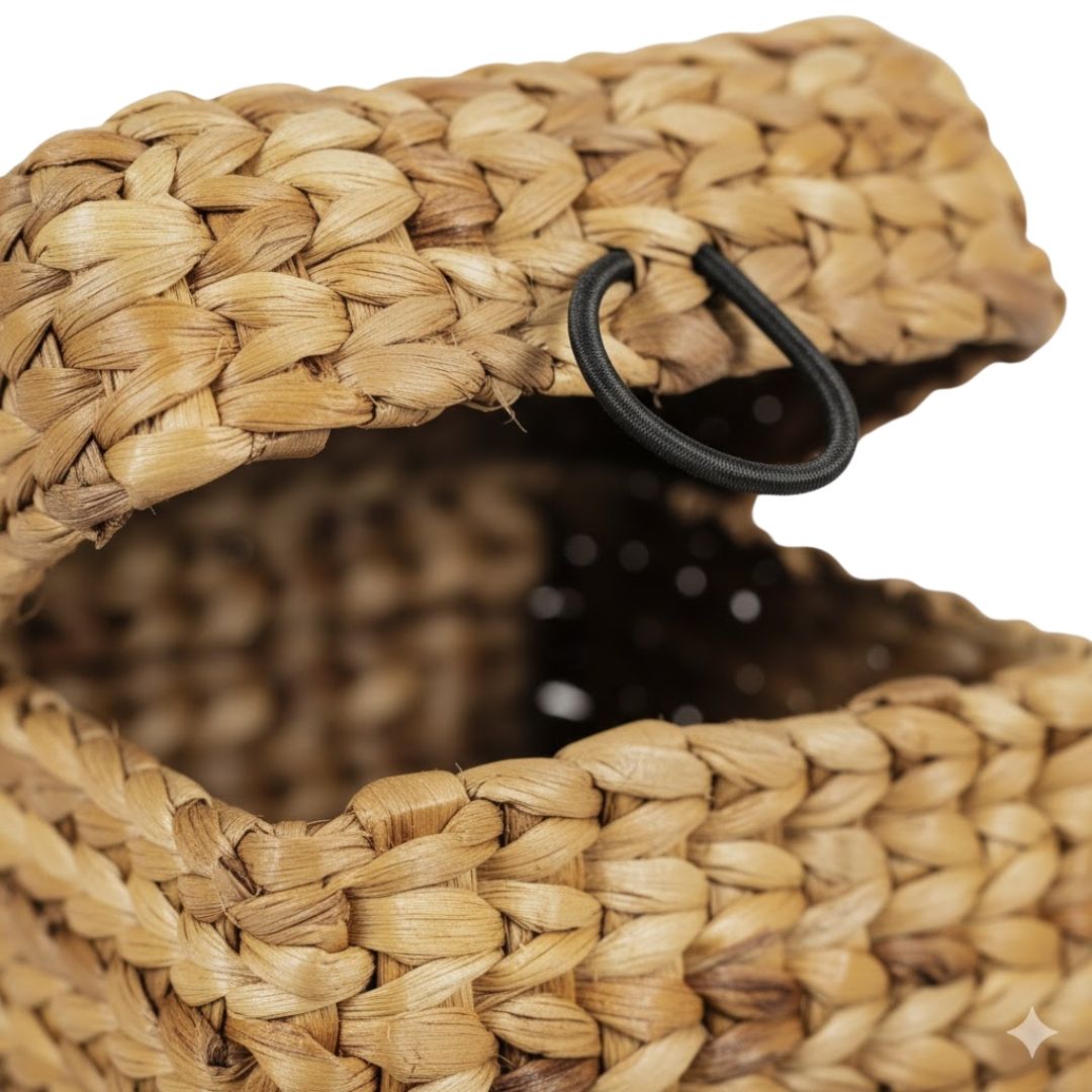Handmade Water Hyacinth Tissue Holder (Mini Basket)